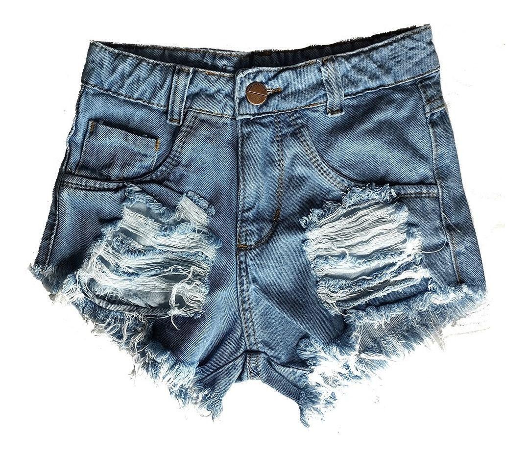 shorts jeans cintura alta hot pants