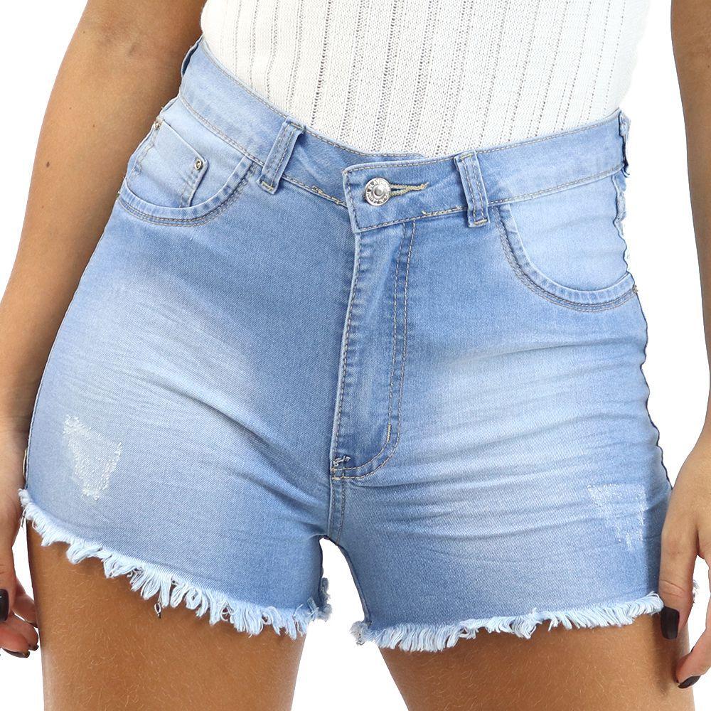 short rodado jeans