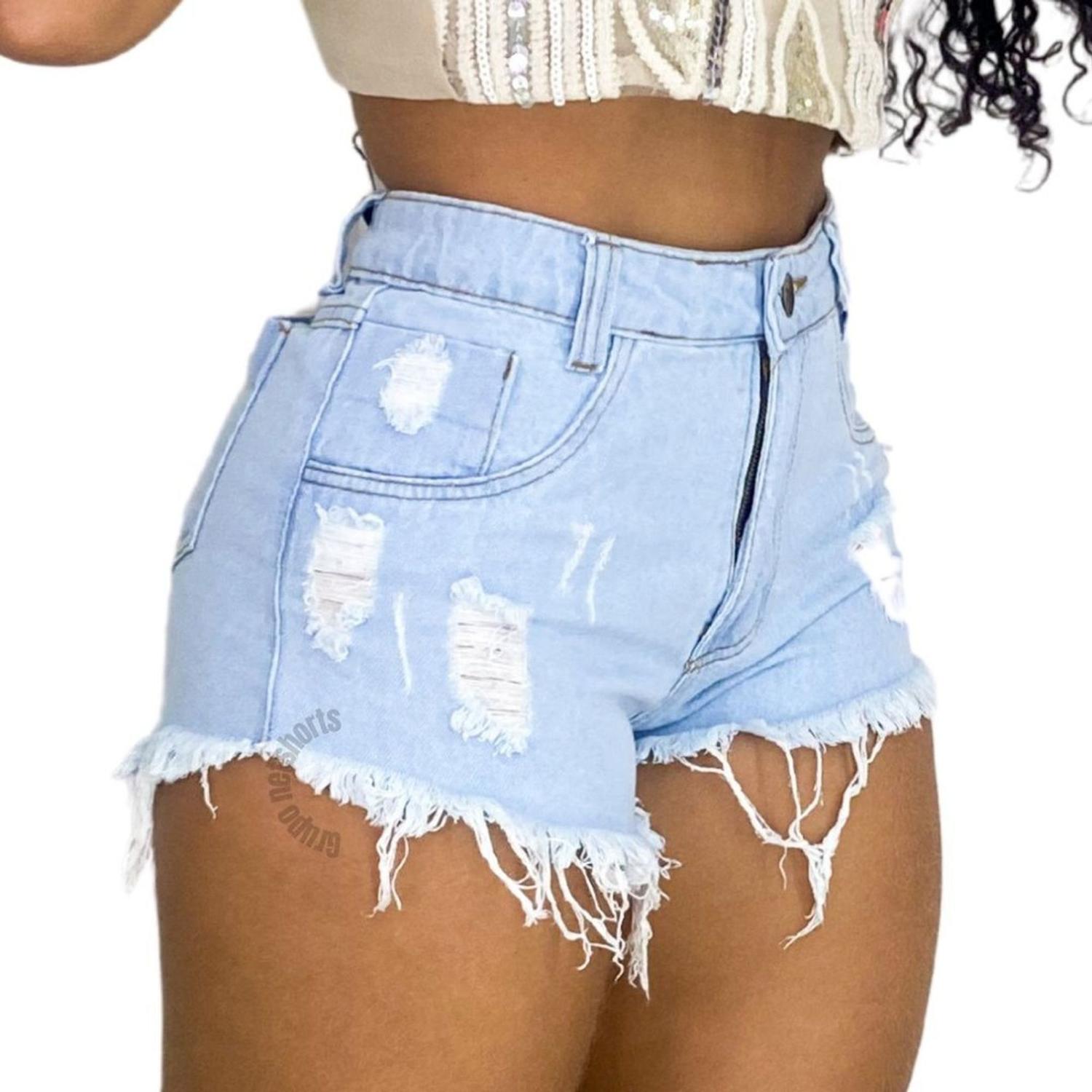 short jeans cintura alta hot pants
