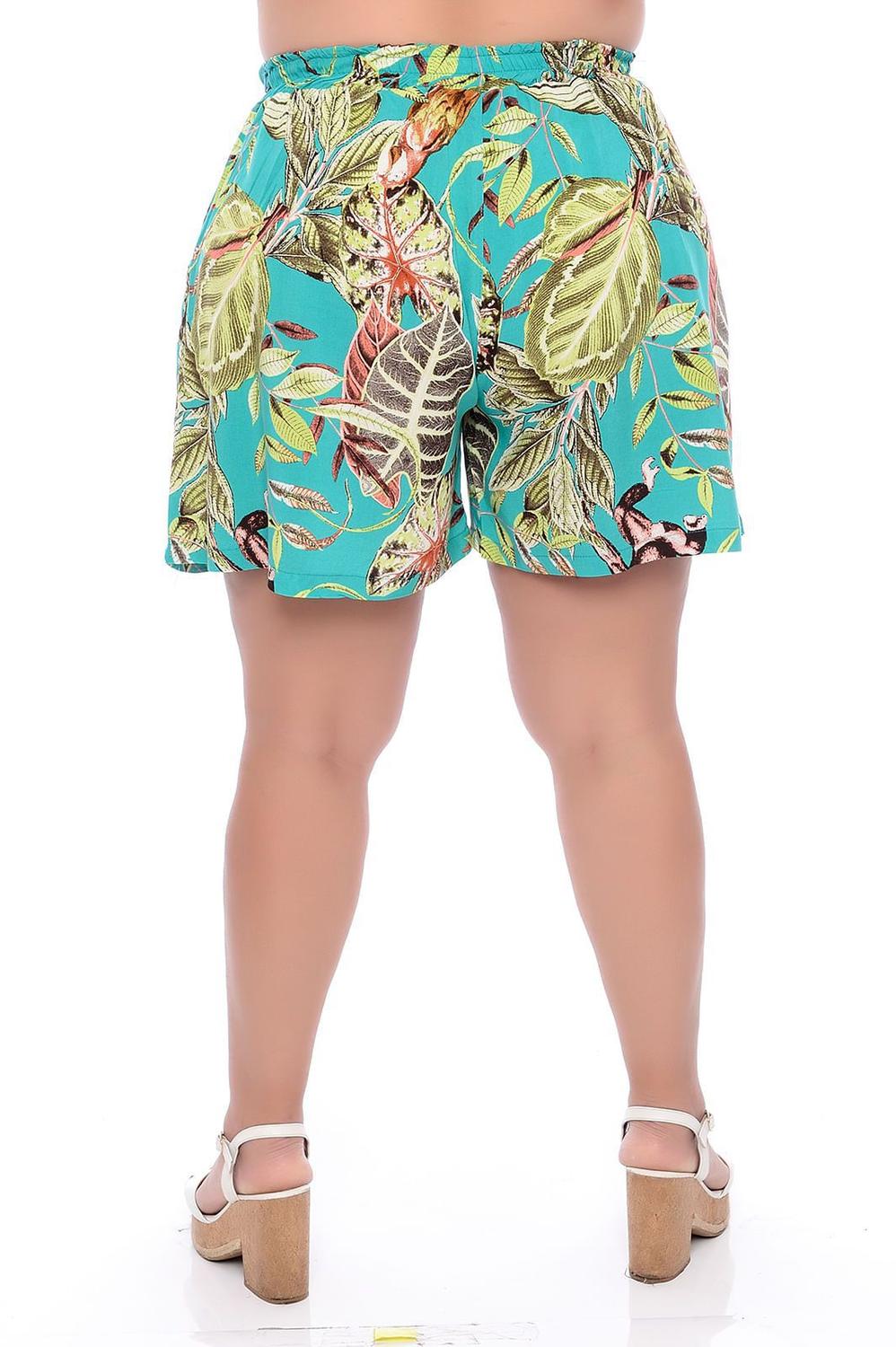 modelo de short de viscose