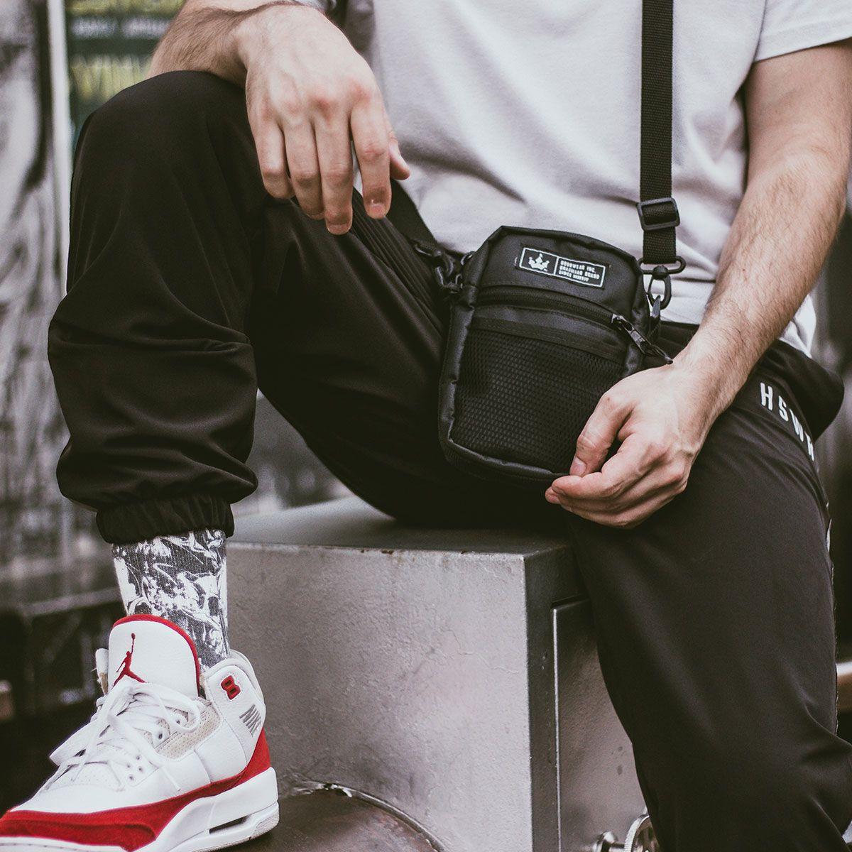 shoulder bolsa hoshwear all black