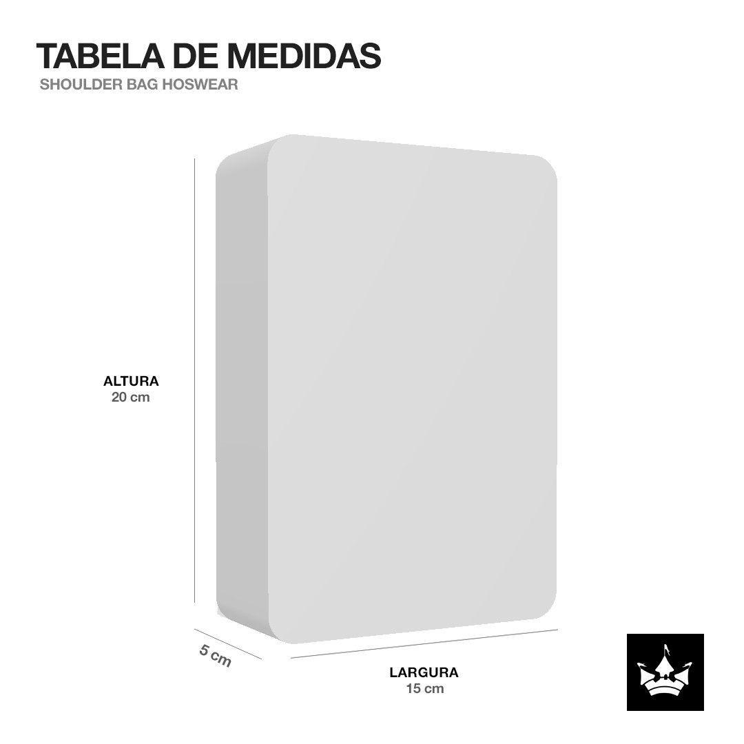 shoulder bolsa hoshwear all black