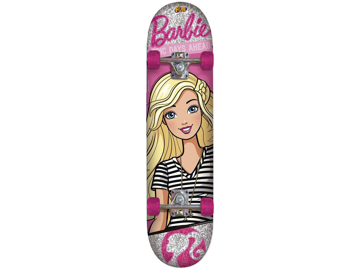 Skate Barbie Fun com Kit de Proteção