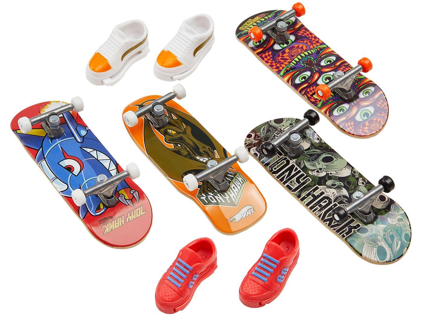 Hot Wheels - Skate de dedos Hot Wheels: Pacote de 4 modelos