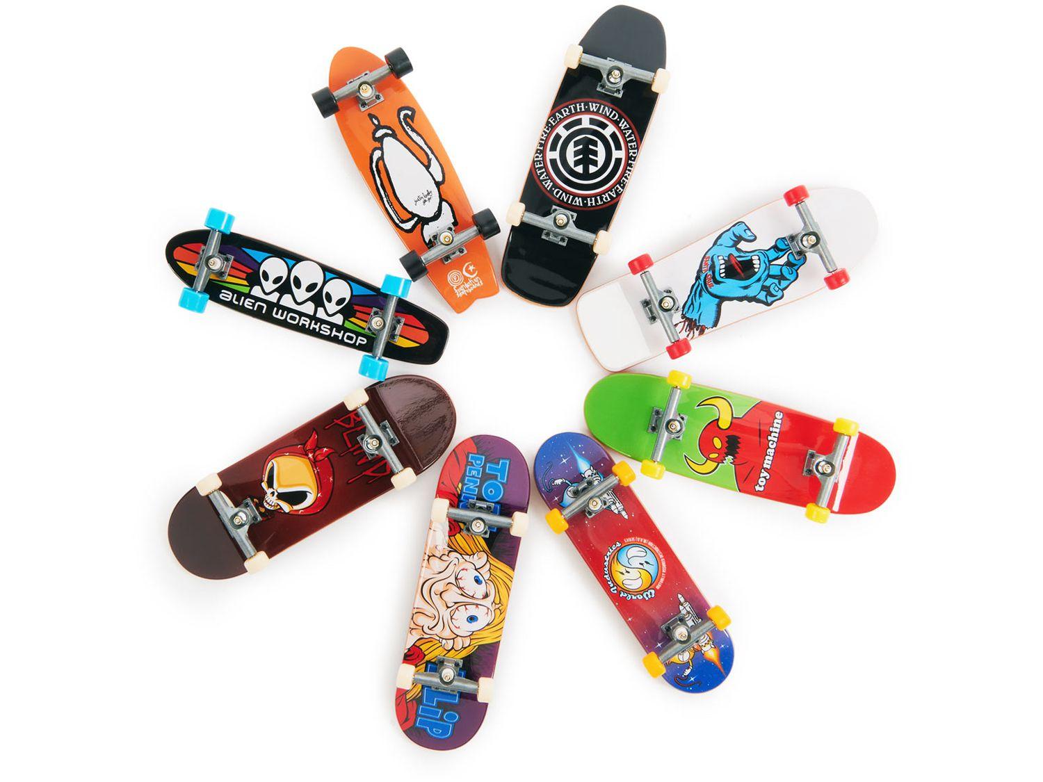 Kit Tech Deck Skate de Dedo com 4 Unidades - Sunny - Skate de Dedo