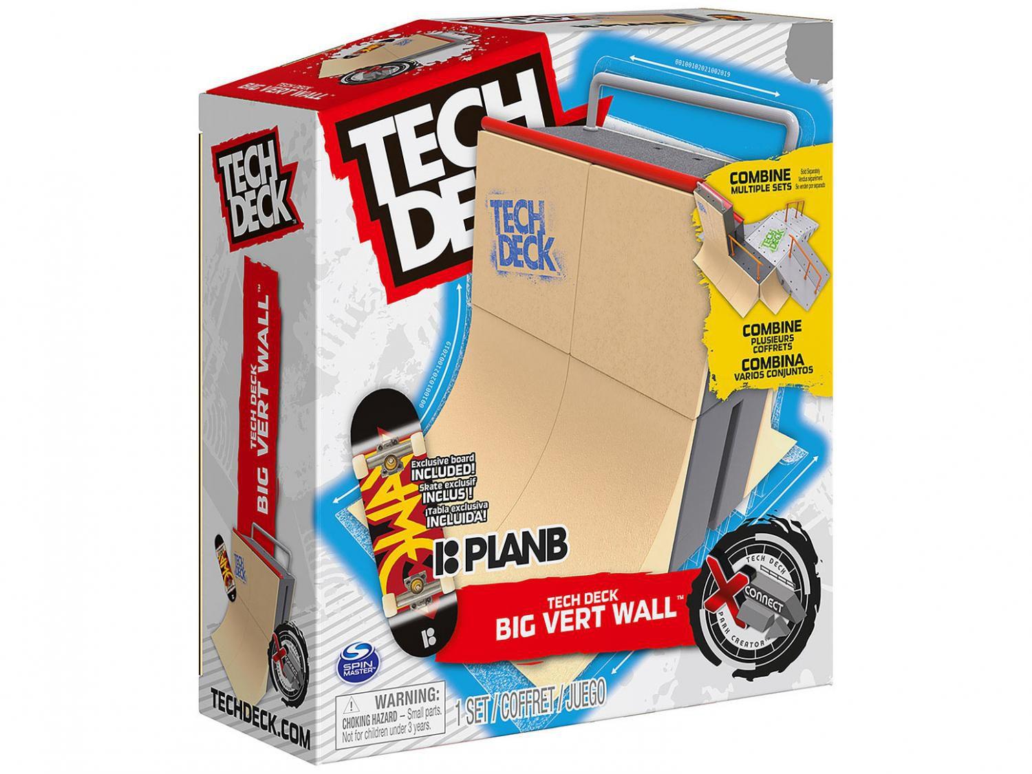 Pista Skate De Dedo Tech Deck Big Vert Wall + Skate - Sunny em