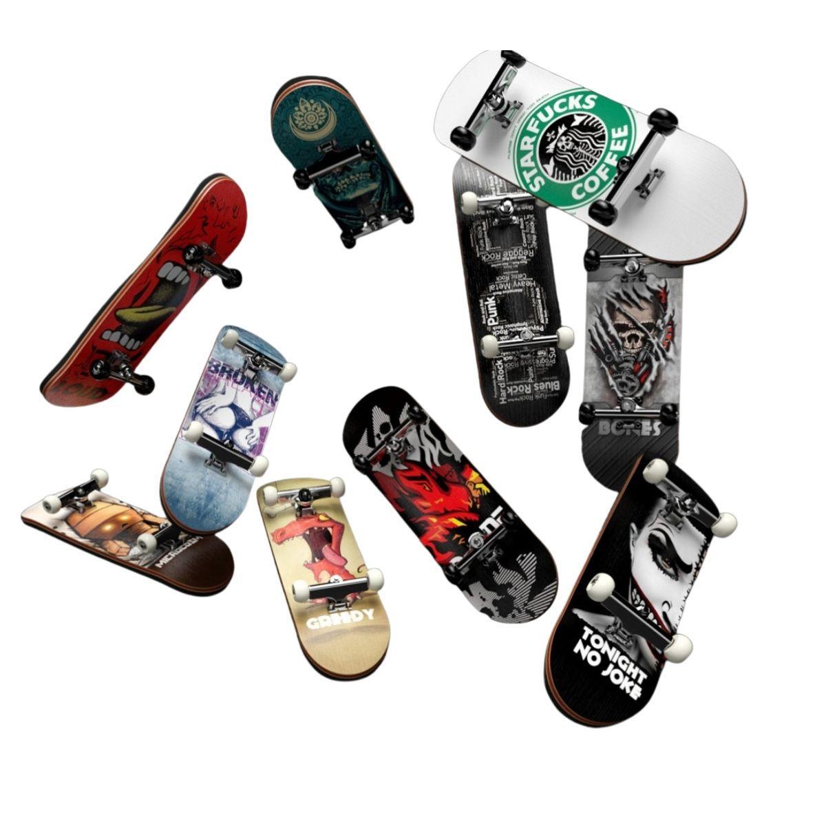 Fingerboard Profissional De Madeira Skate Dedo