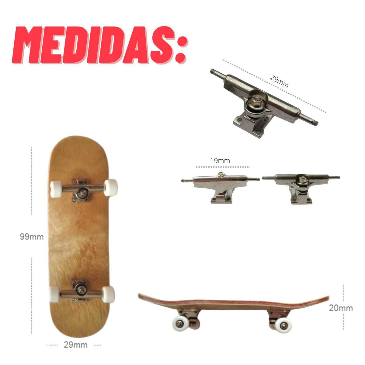 Skate De Dedo De Madeira Fingerboard Brinquedo Profissional