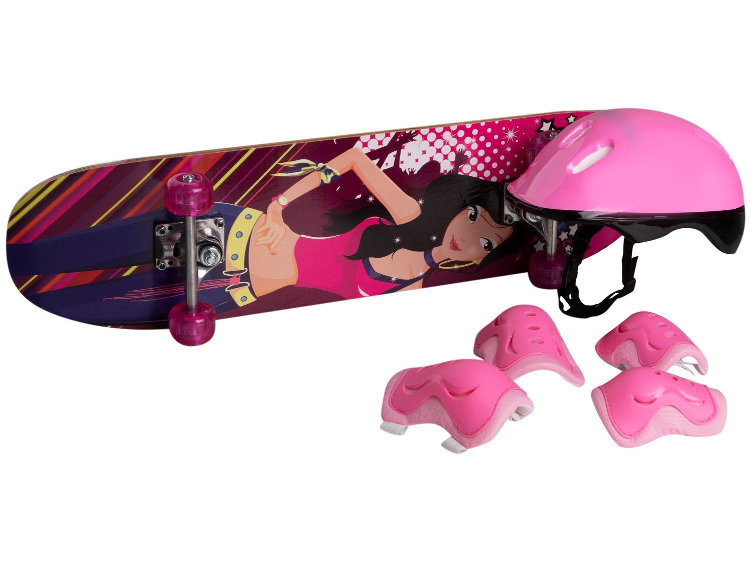 Skate Infantil SKR-0031 com Acessórios 