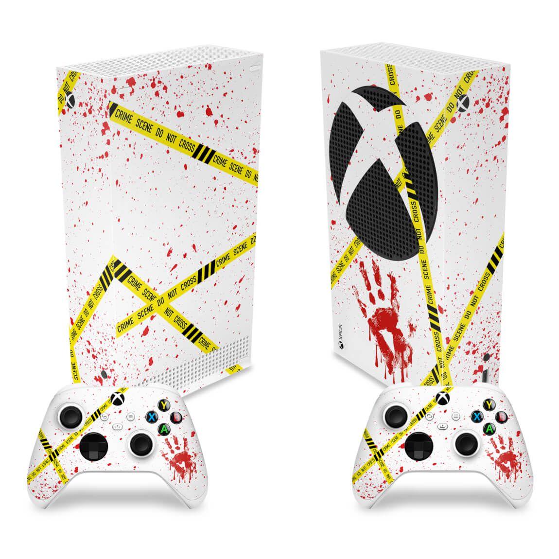 Skin Xbox Series S Vertical Adesivo Cena De Crime Scene