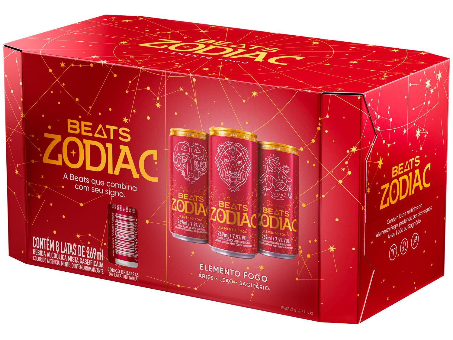 Skol Beats Zodiac Elemento Fogo 269ml 8 Unidades - Drinks - Magazine Luiza