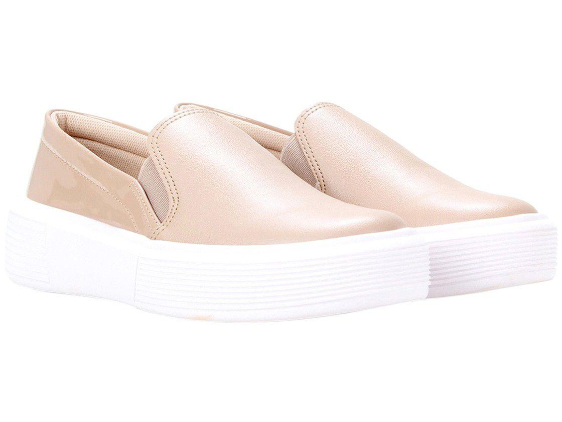 Slip On Beira Rio Básico Feminino Bege - Slipper / Slip On Feminino -  Magazine Luiza