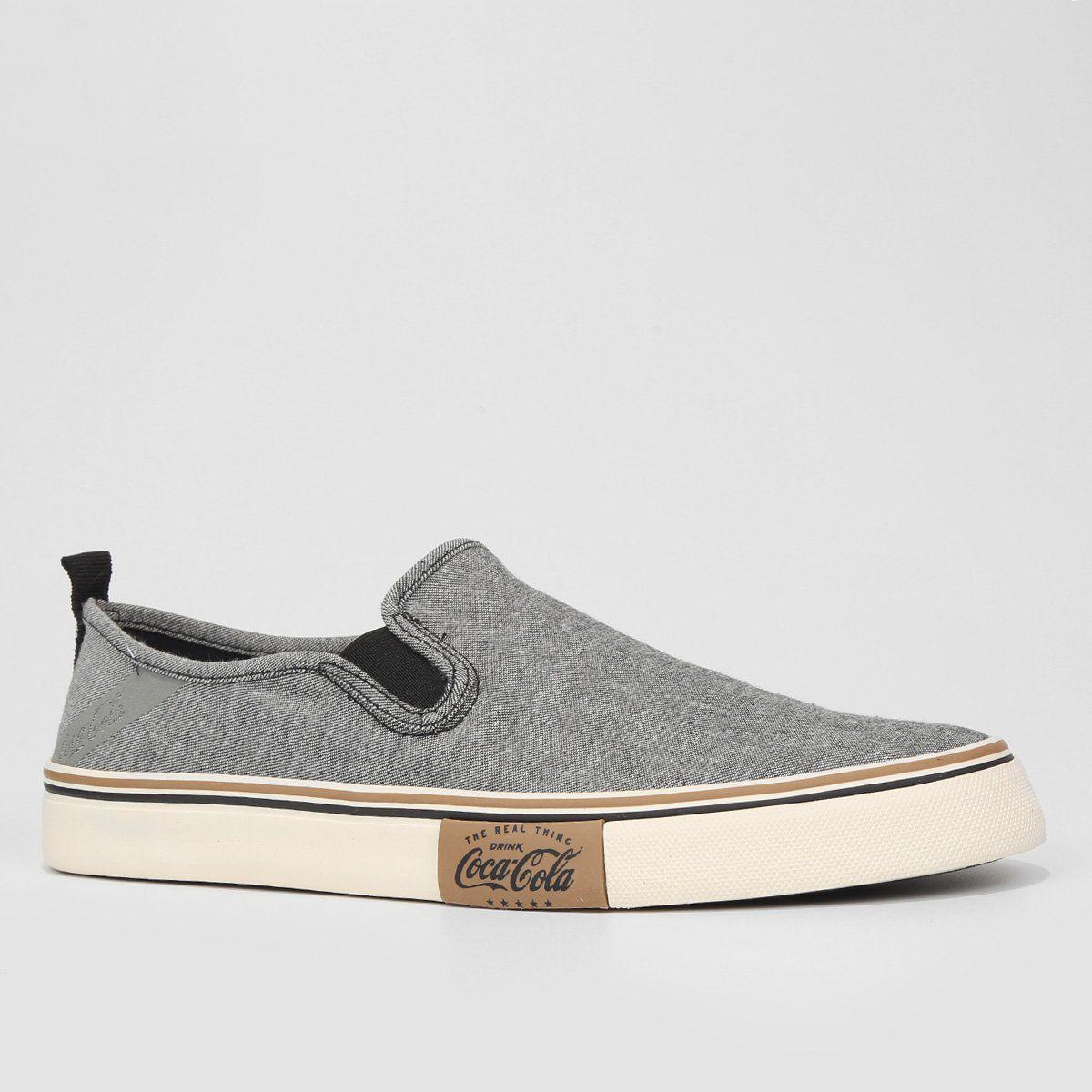 slip on sapatos masculinos da coca cola