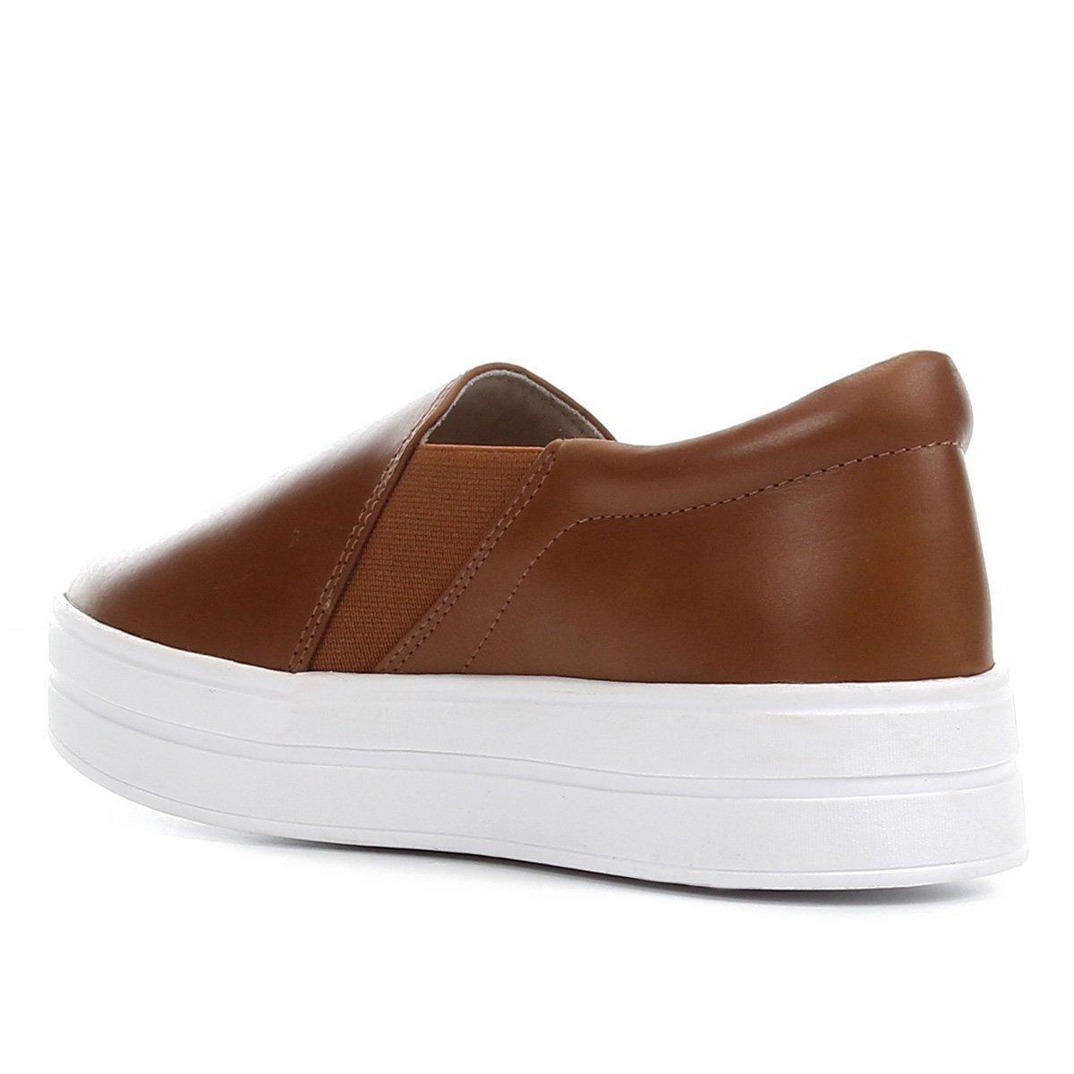 Slip On Couro Dumond Flatform Comfy ll Feminino - Slip On Feminino -  Magazine Luiza