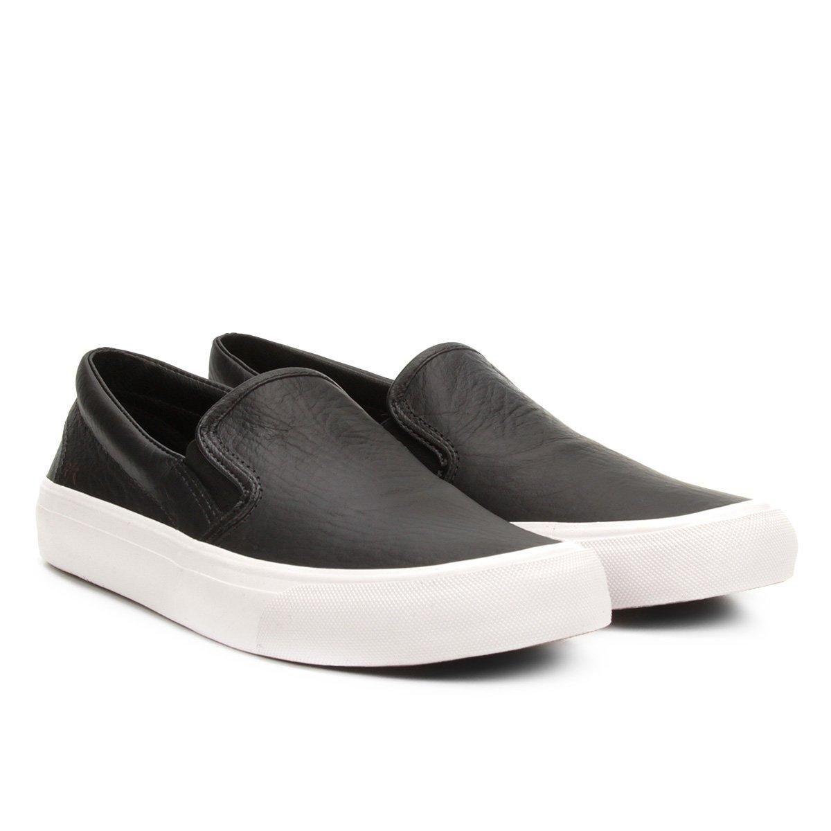 slip on couro reserva básico masculino