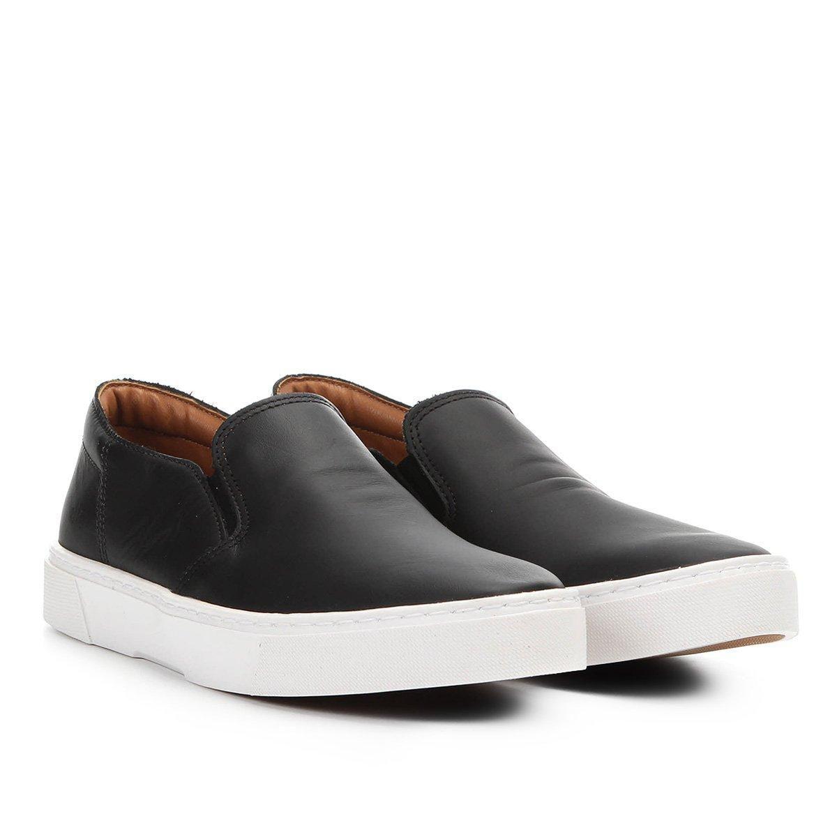 slip on couro reserva básico masculino