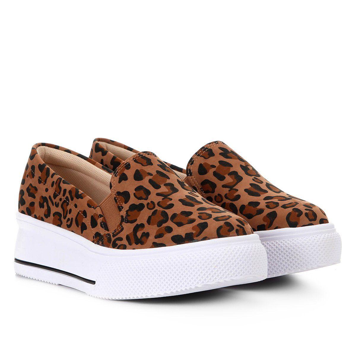 Tênis Slip Tenis Beira Rio Animal Print Tenis Beira Rio Animal