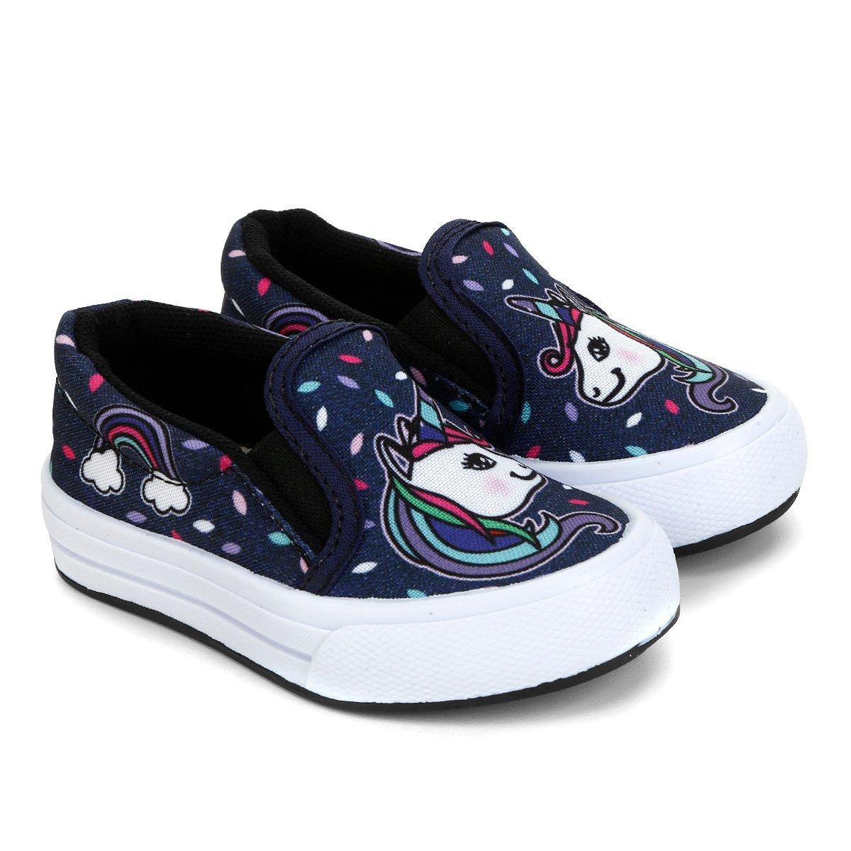 slip on infantil unicornio