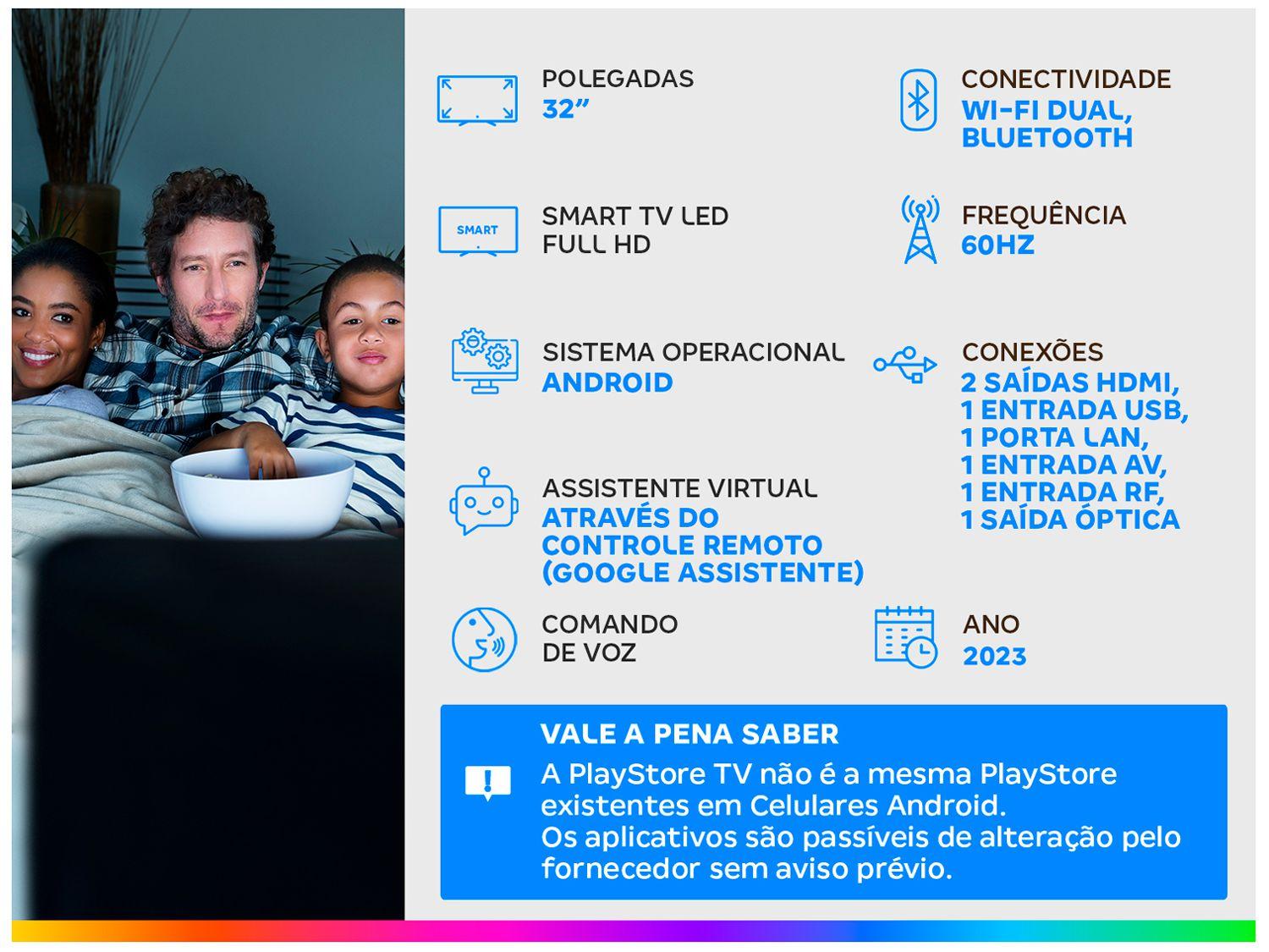 Smart TV 32” Full HD LED TCL 32S5400AF Android