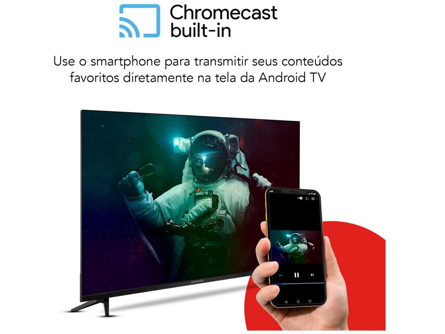 Smart TV 32” HD D-LED AIWA IPS Wi-Fi Bluetooth