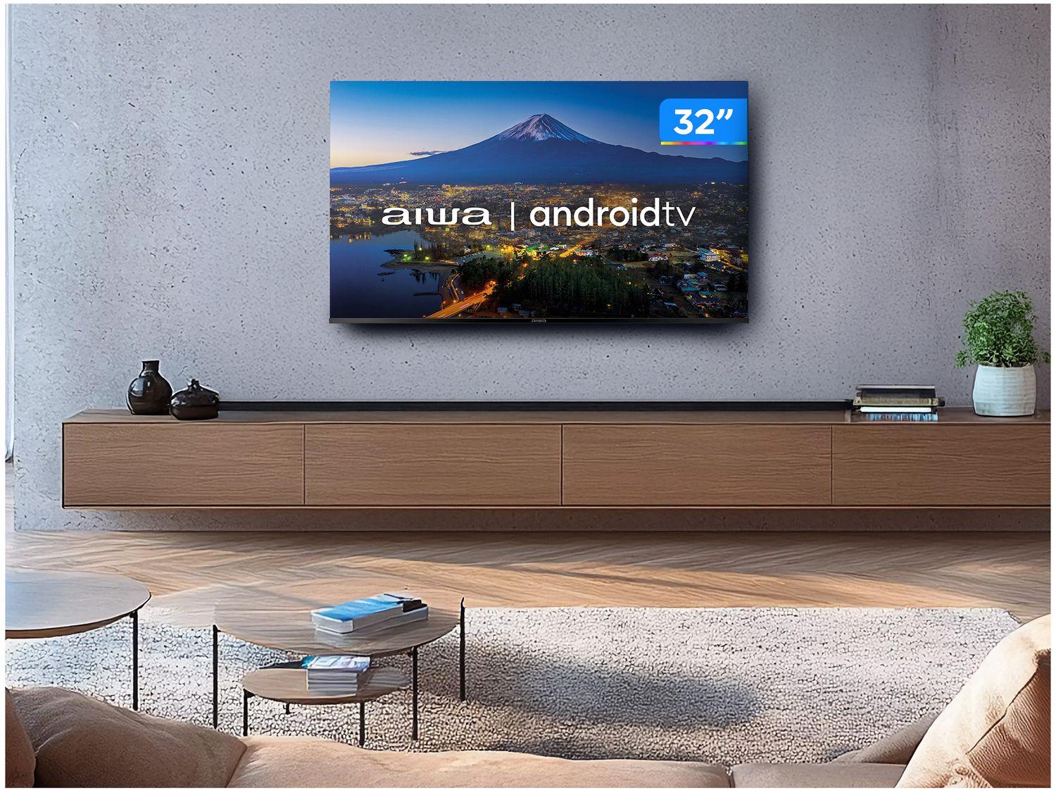 Smart TV 32” HD D-LED AIWA IPS Wi-Fi Bluetooth
