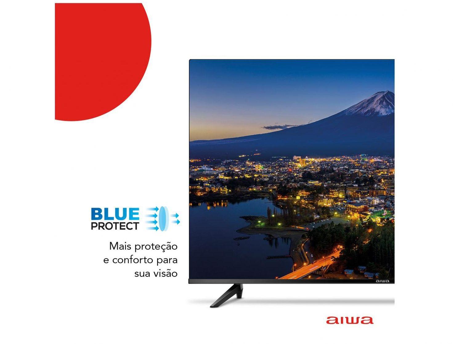 Smart TV 32” HD D-LED AIWA IPS Wi-Fi Bluetooth
