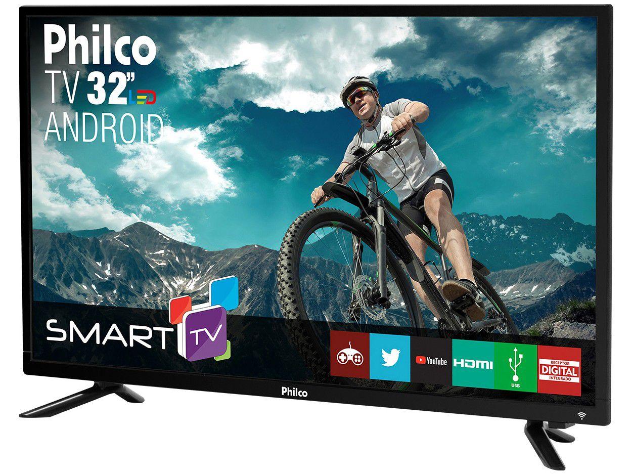 Smart TV 32” LED Philco PTV32N87SA Android Wi-Fi 2HDMI 2USB