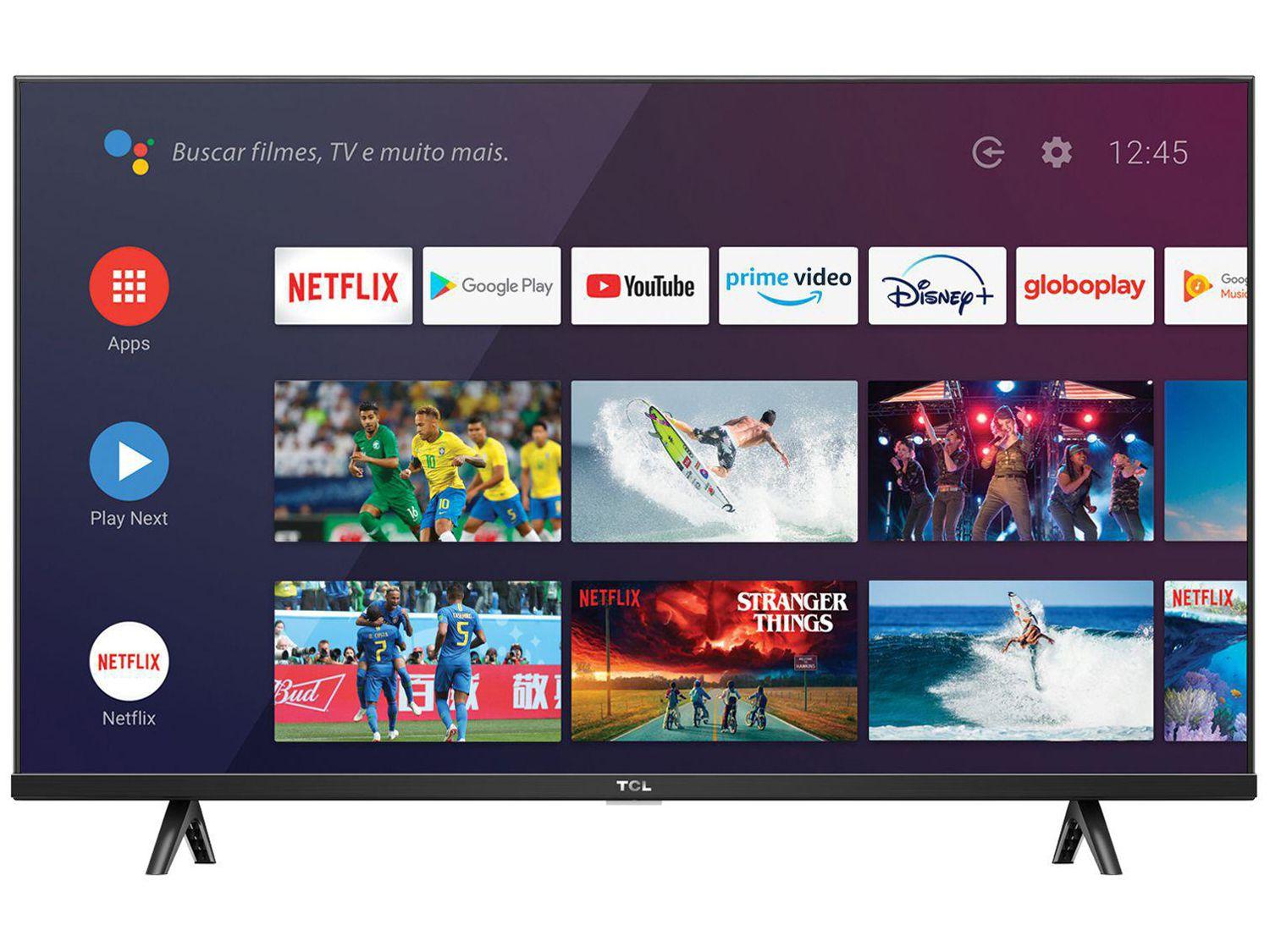 Smart TV 40” Full HD LED TCL S615 VA 60Hz Wi-Fi e Bluetooth 2 HDMI 1 USB