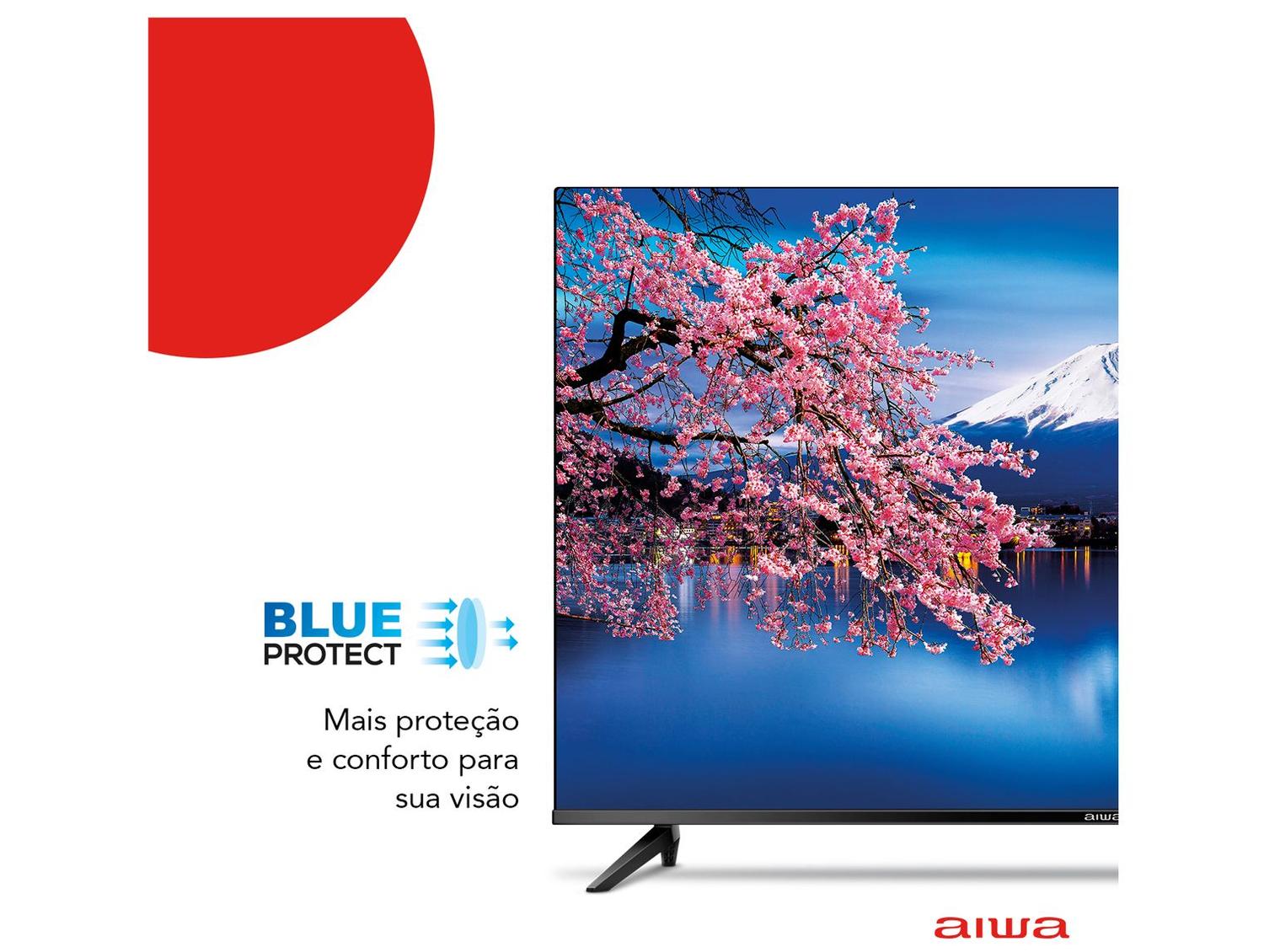 Smart TV 43” Aiwa Full HD D-LED IPS TV-43-BL Linux 2022