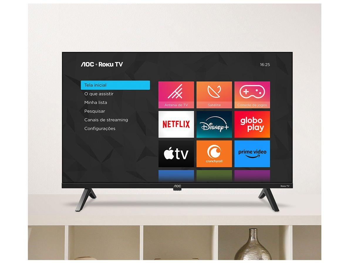 Smart TV 43" Full HD DLED AOC 43S5045/78G VA Wi-Fi 3 HDMI 1 USB