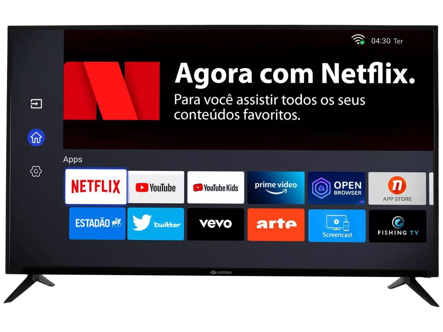 Smart TV 43” Full HD DLED Vizzion LE43DF20