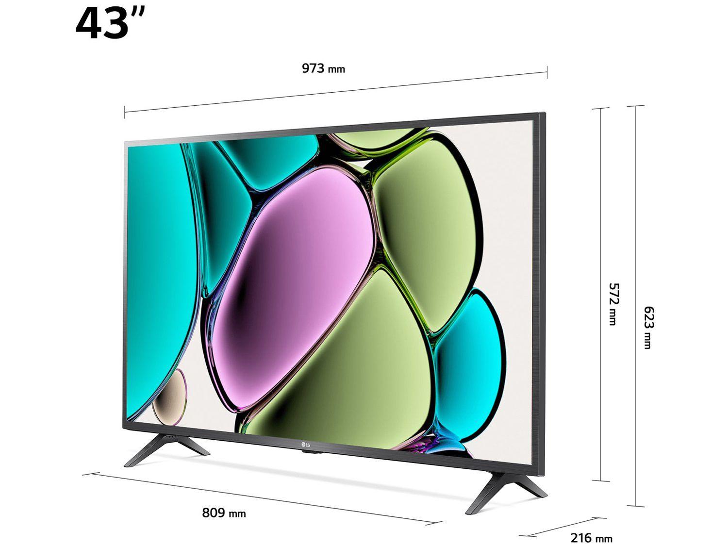 Smart TV 43" Full HD LCD LG 43LR6700PSA AI Processor Wi-Fi e Bluetooth 2 HDMI 1 USB