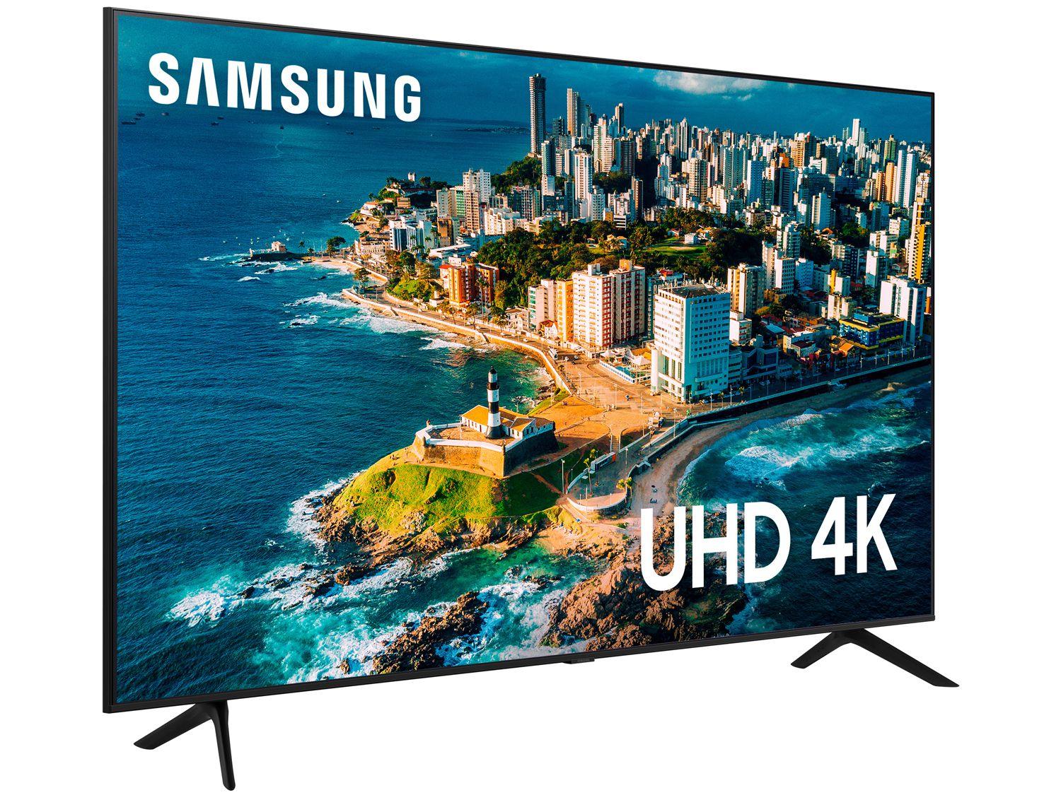 Smart TV 43” UHD 4K LED Samsung 43CU7700 Lançamento 2023 WiFi