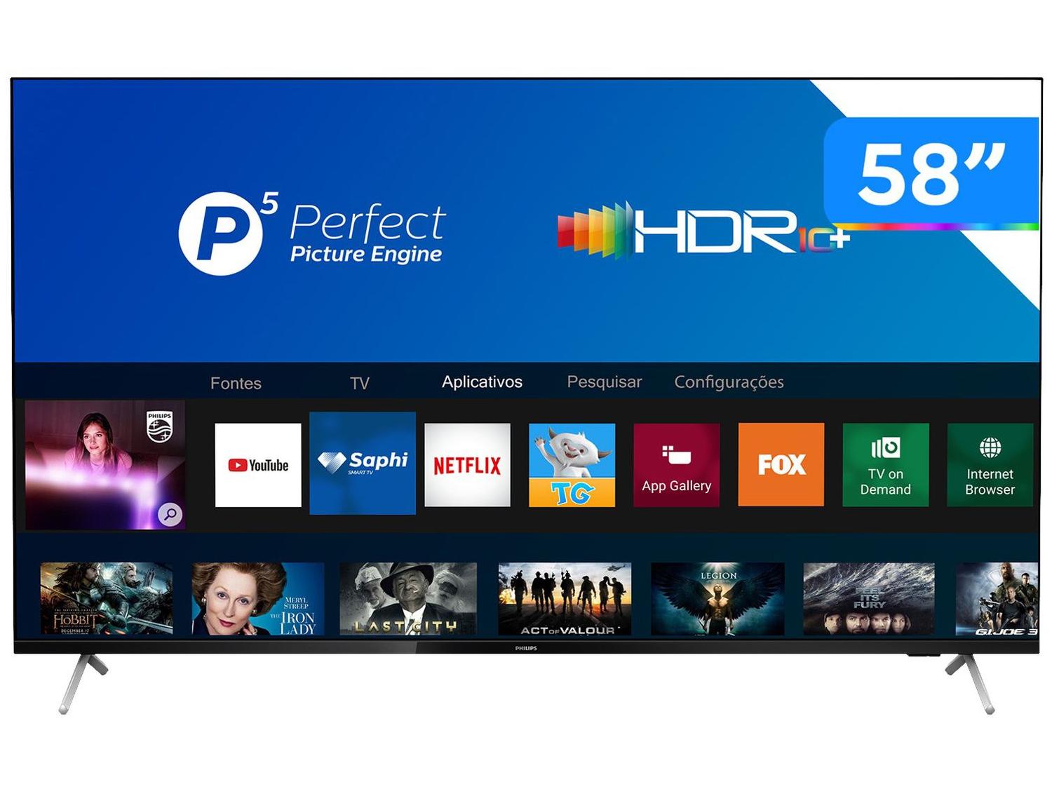 Smart TV 4K D-LED 58” Philips 58PUG7625/78