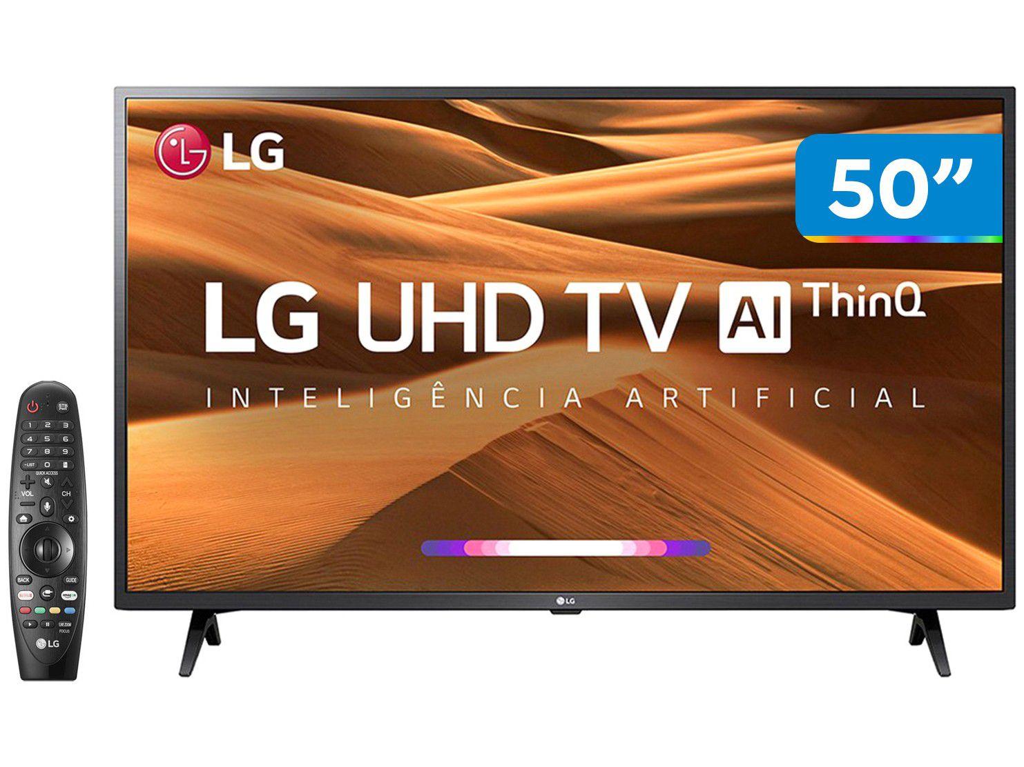 Smart TV 4K LED 50” LG 50UM7360PSA Wi-Fi - Inteligência