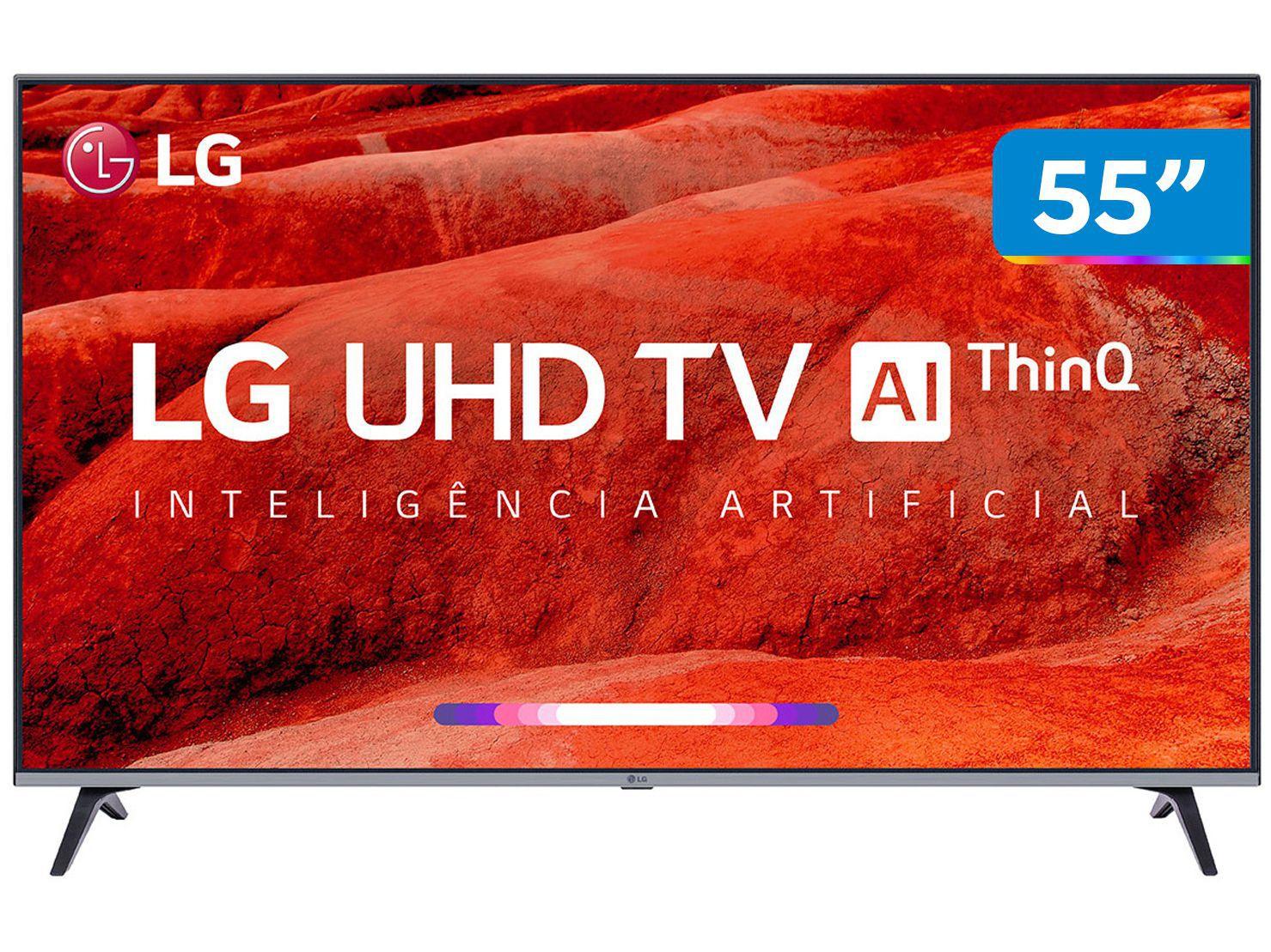 Imagem de Smart TV 4K LED 55” LG 55UM7520PSB Wi-Fi HDR