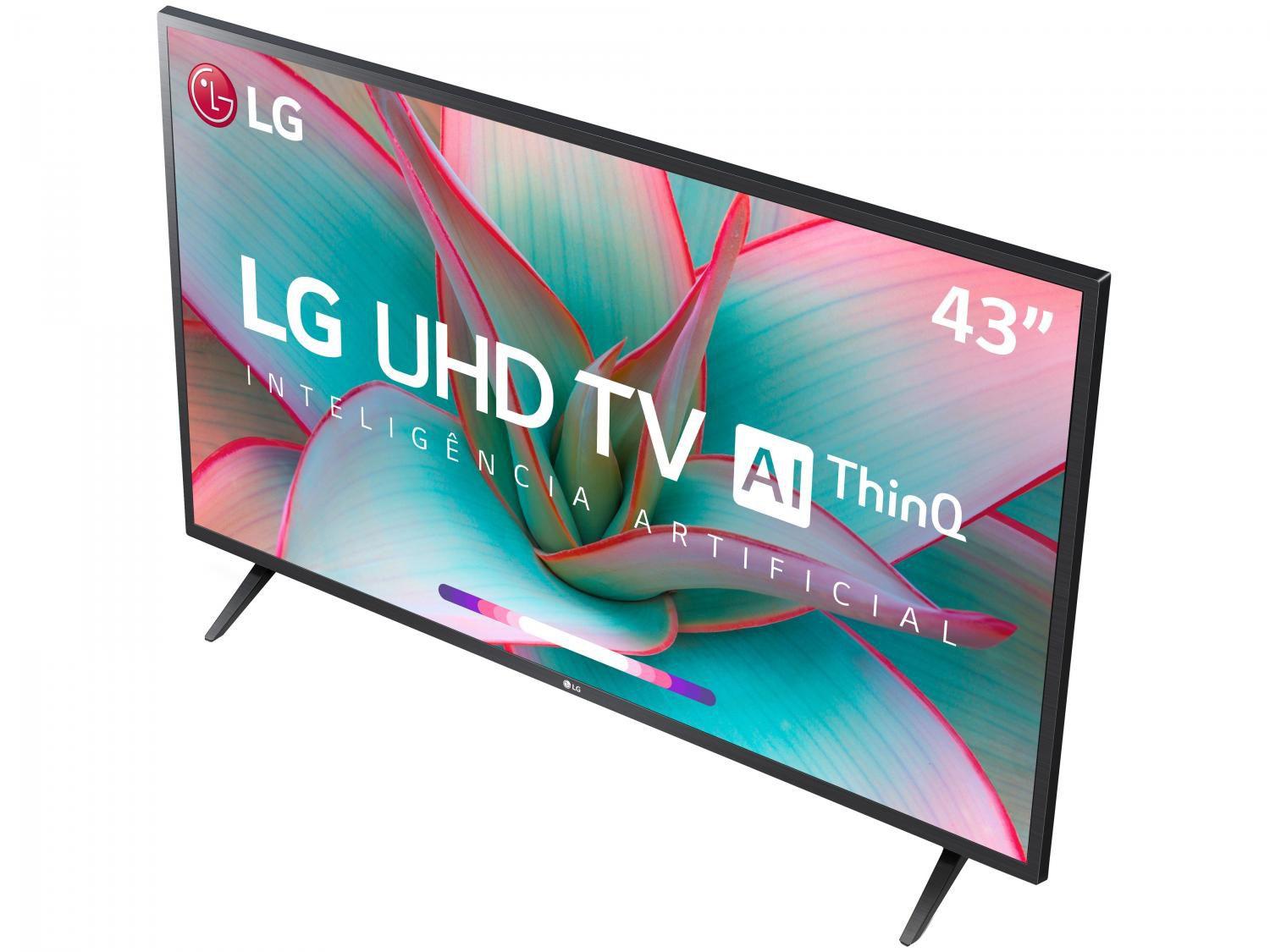 Smart TV 4K LED IPS 43” LG 43UN7300PSC WiFi Bluetooth Inteligência