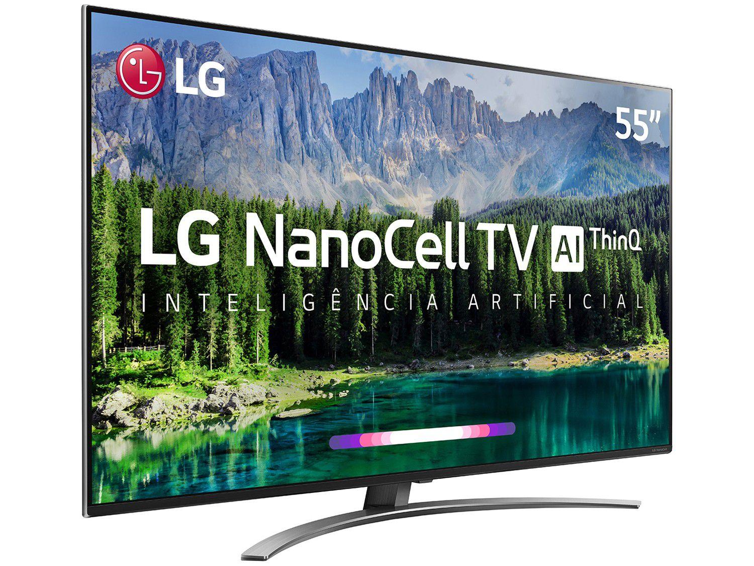 Smart TV 4K NanoCell 55” LG 55SM8600PSA Wi-Fi HDR - Inteligência ...