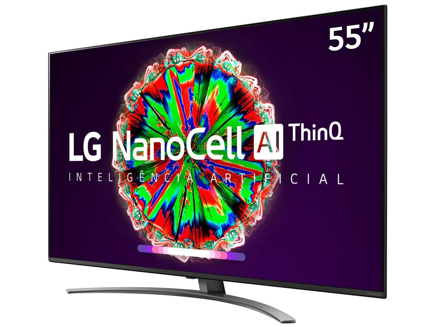 Smart TV 4K NanoCell IPS 55” LG 55NANO81SNA WiFi Bluetooth HDR