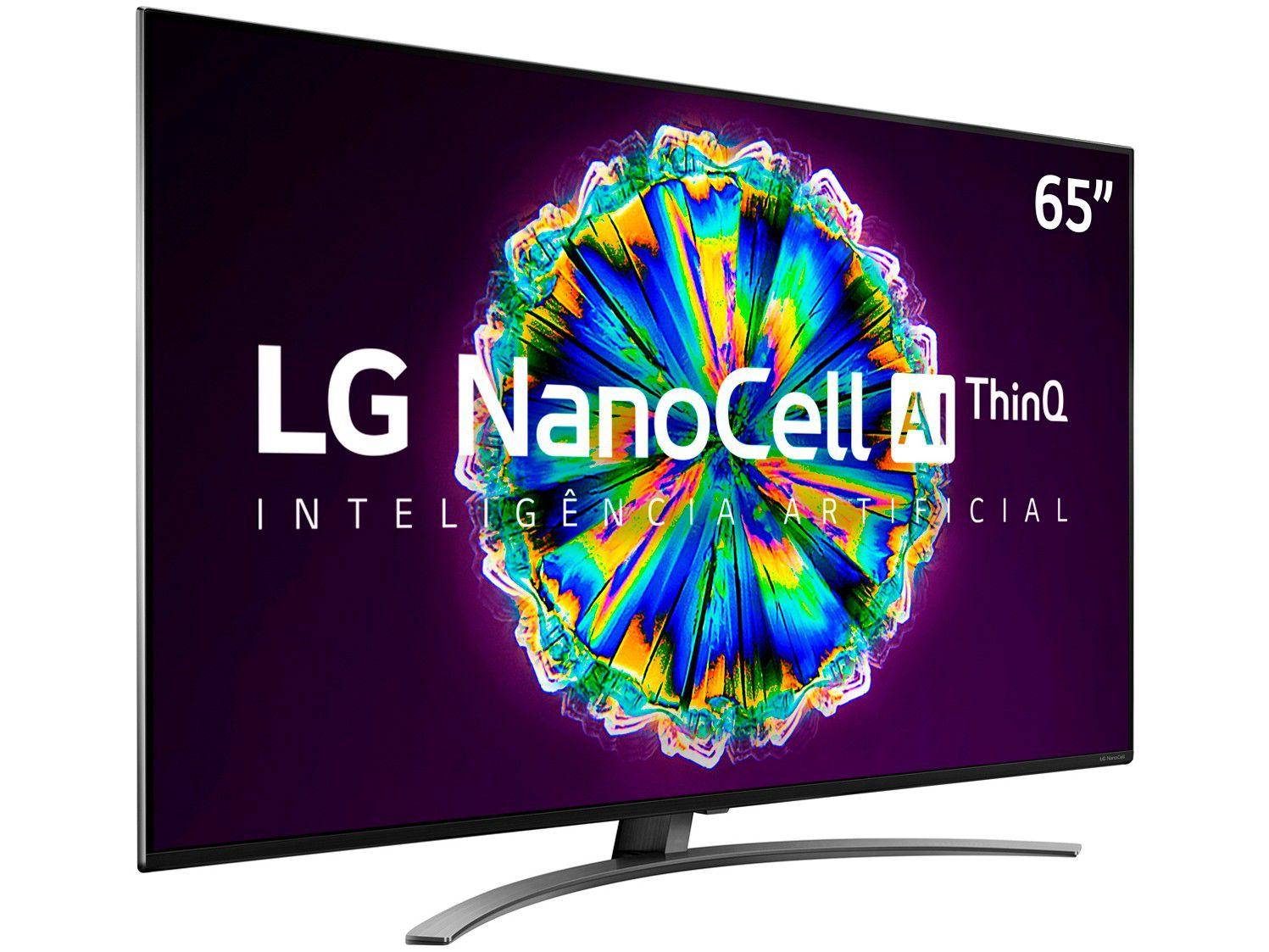 Smart TV 4K NanoCell IPS 65” LG 65NANO86SNA WiFi Bluetooth HDR Inteligência Artificial 4 HDMI