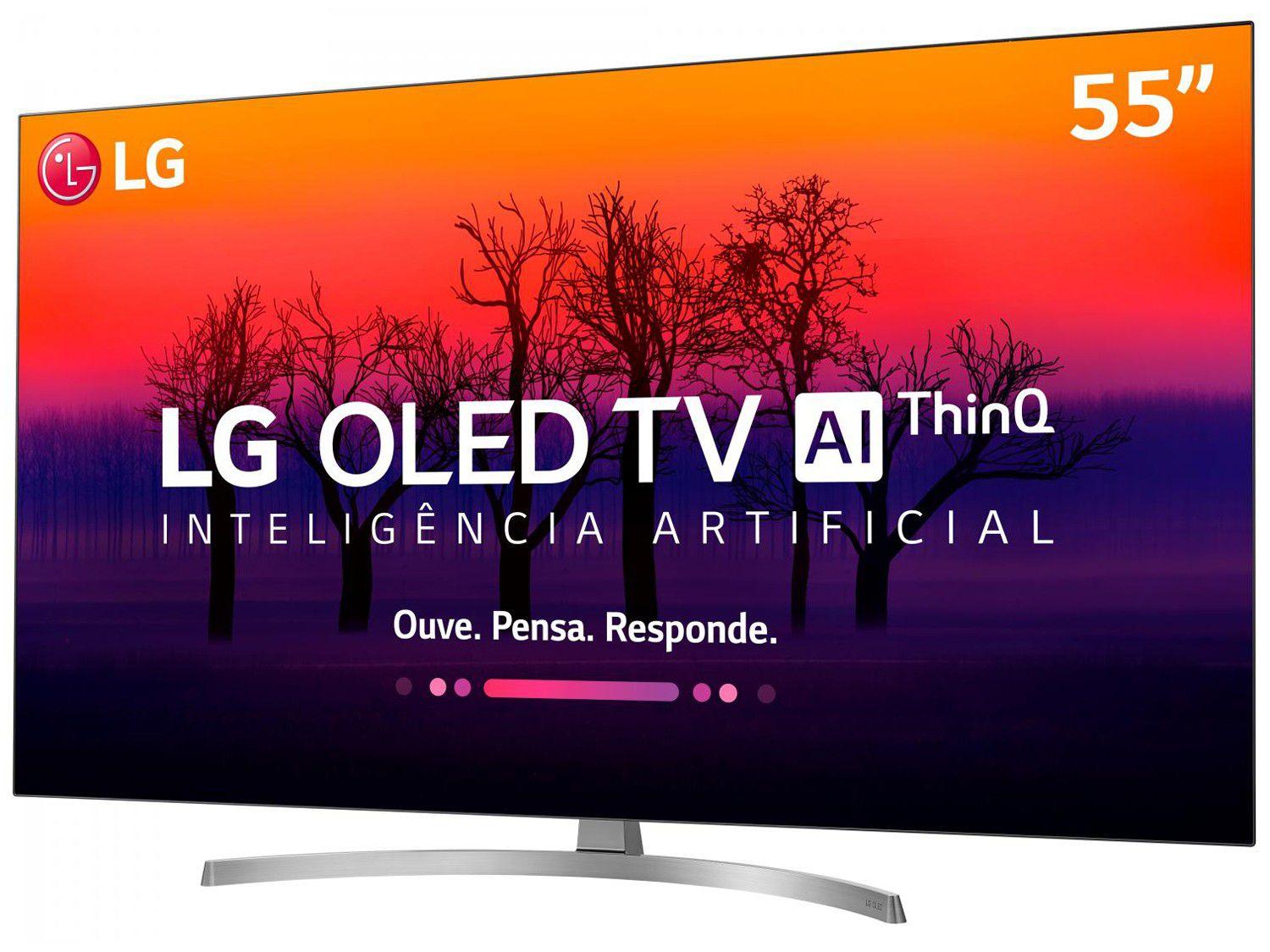 Smart Tv 4k Oled 55 Lg Oled55b8ssc Wi Fi Hdr Inteligencia Artificial Controle Smart Magic Smart Tv Magazine Luiza
