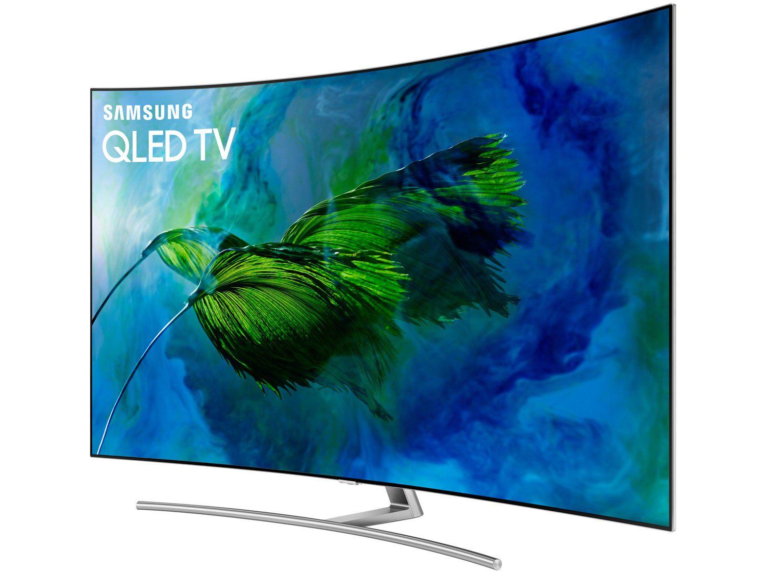 Smart TV 4K QLED 65” Samsung QN65Q8CAMGXZD - Curva Wi-Fi 4 HDMI 3 USB ...