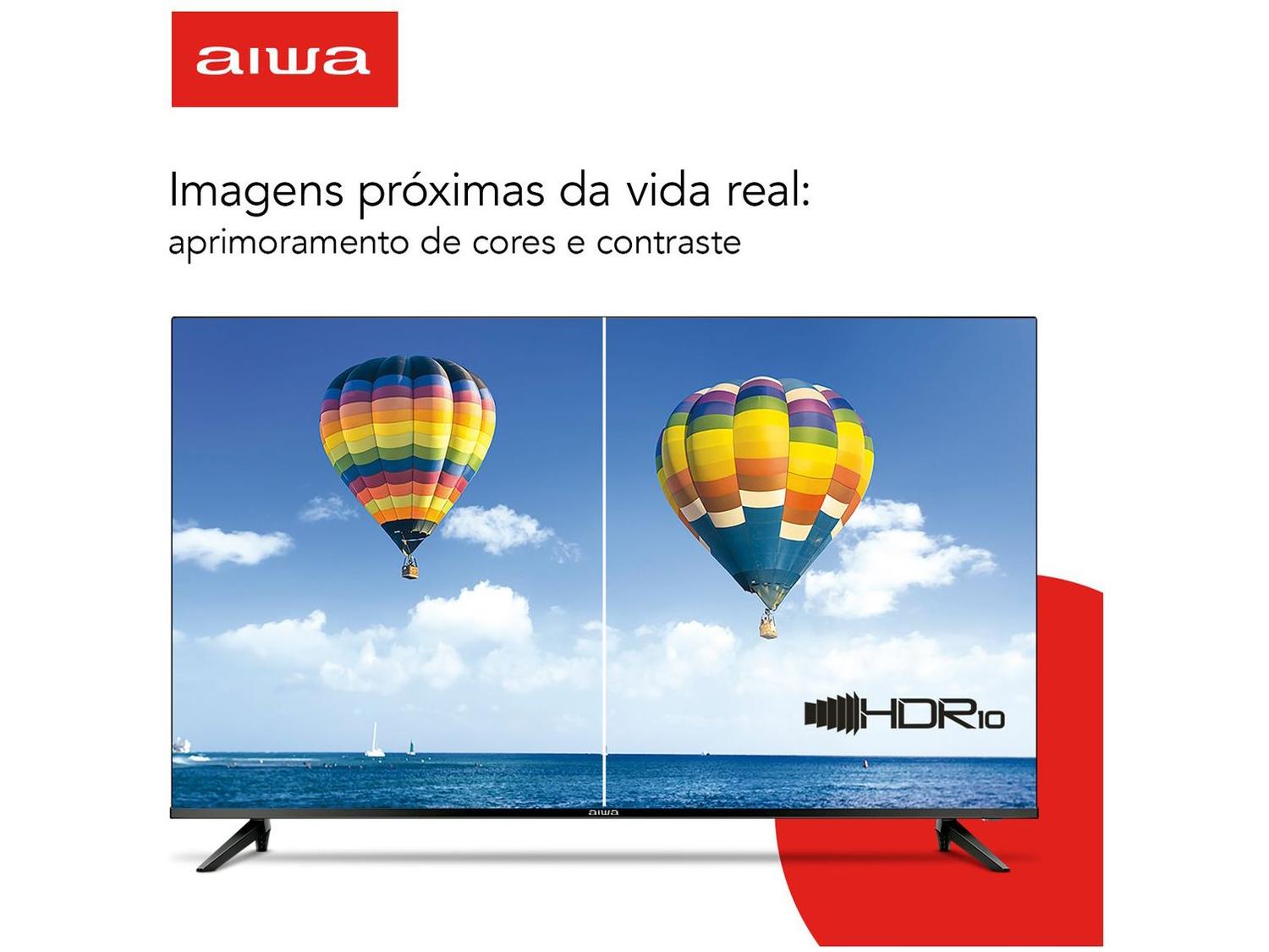 Smart TV 50” 4K D-LED AIWA VA Wi-Fi Bluetooth
