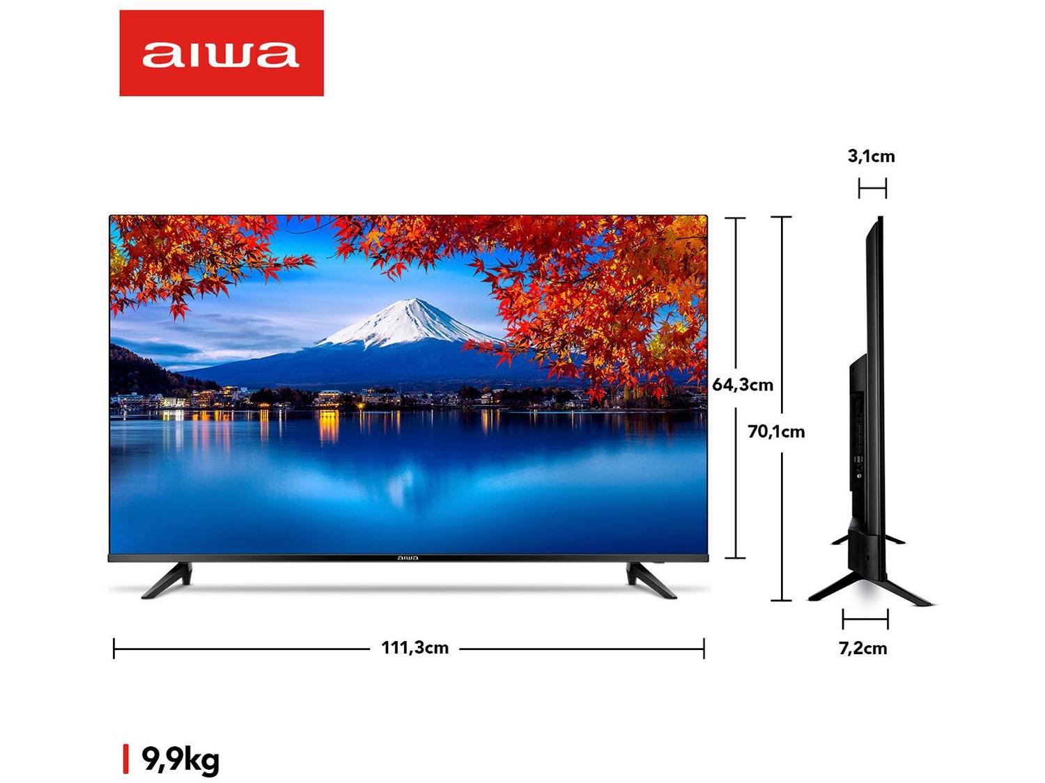 Smart TV 50” 4K D-LED AIWA VA Wi-Fi Bluetooth