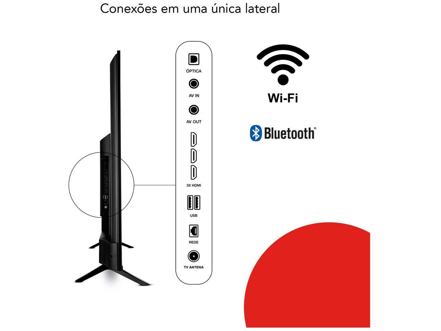 Smart TV 50” 4K D-LED AIWA VA Wi-Fi Bluetooth