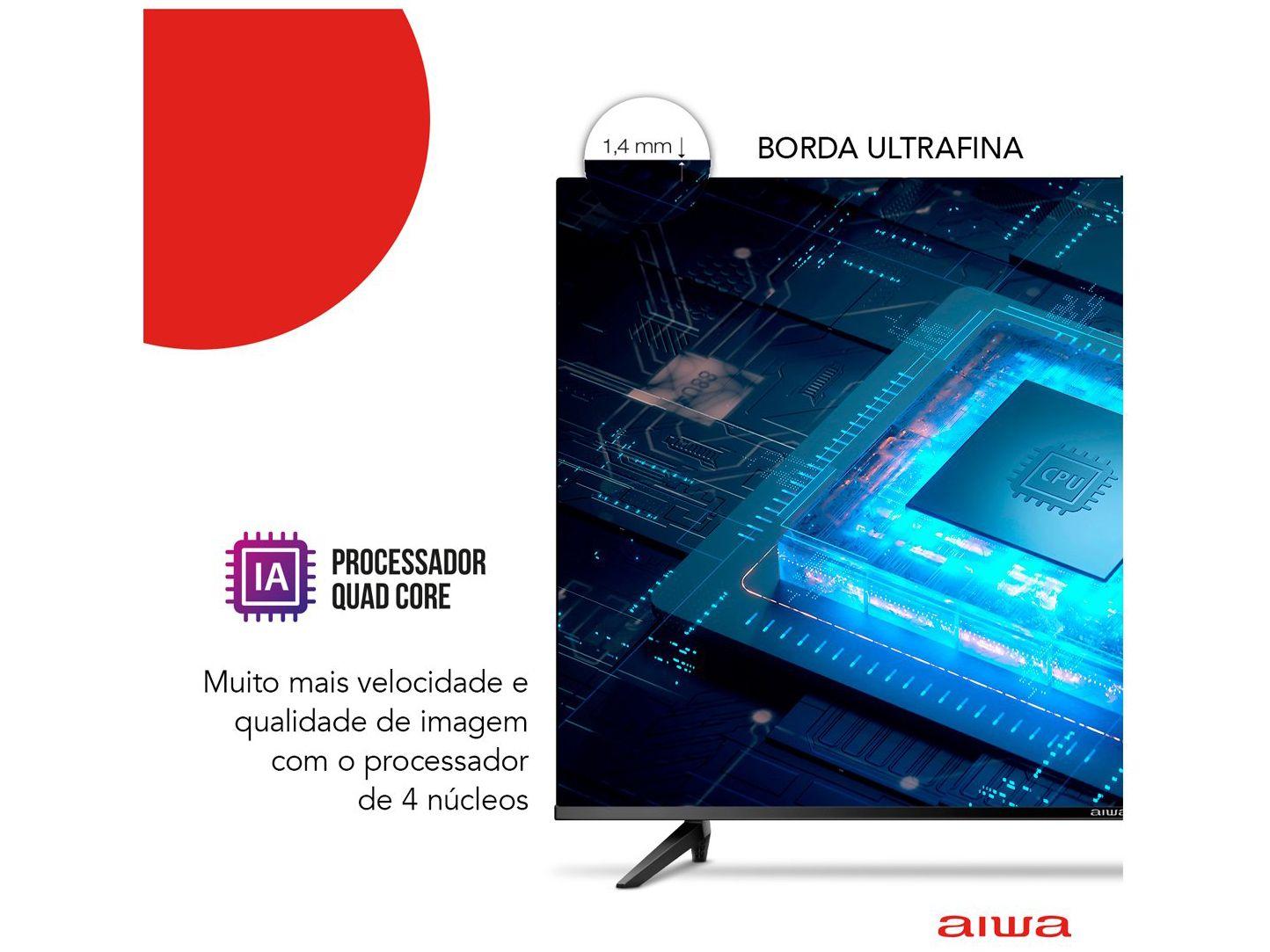 Smart TV 50” 4K D-LED AIWA VA Wi-Fi Bluetooth