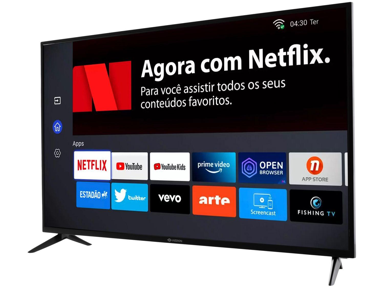 Smart TV 50” 4K DLED Vizzion LE50UHD20