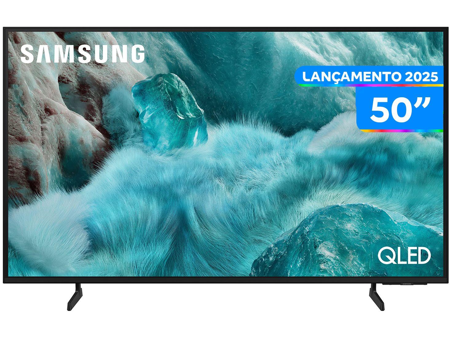 Smart TV 50" Samsung 4K QLED QN50Q7FAAGXZD Tizen Q4 AI 3 HDMI