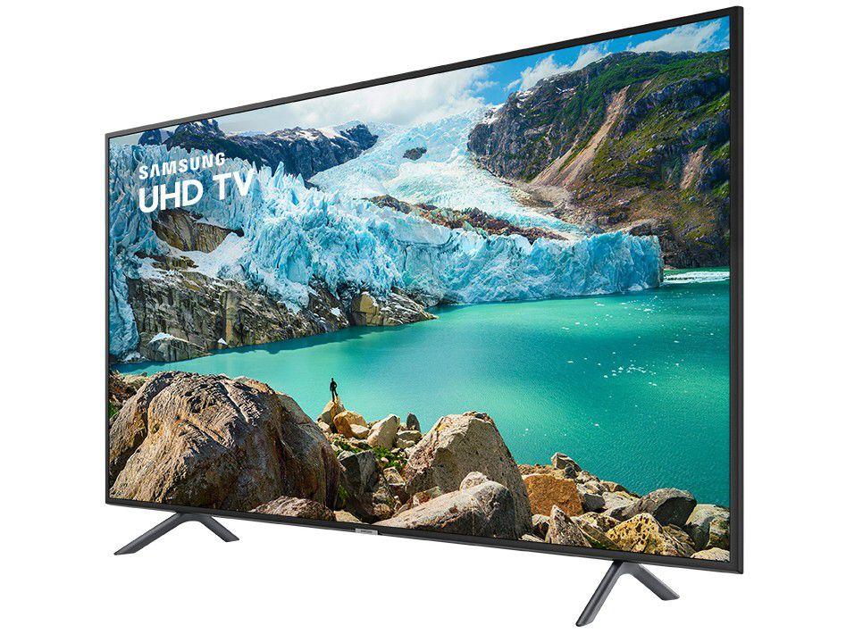 Smart TV 55” 4K LED Samsung UN55RU7100GXZD Wi-Fi Bluetooth HDR 3 HDMI 2 USB