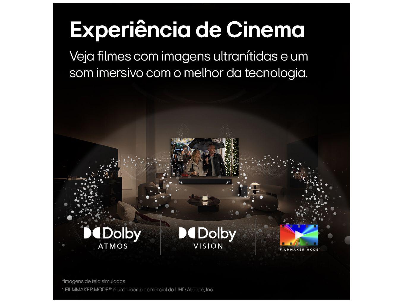 Smart TV 55" 4K LG OLED evo OLED55C4 120Hz Nativo Processador a9 Ger7 Wi-Fi e Bluetooth 4 HDMI 3 USB